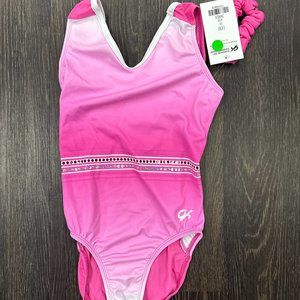 Bright Pink and Sparkly GK Leotard with scrunchie
